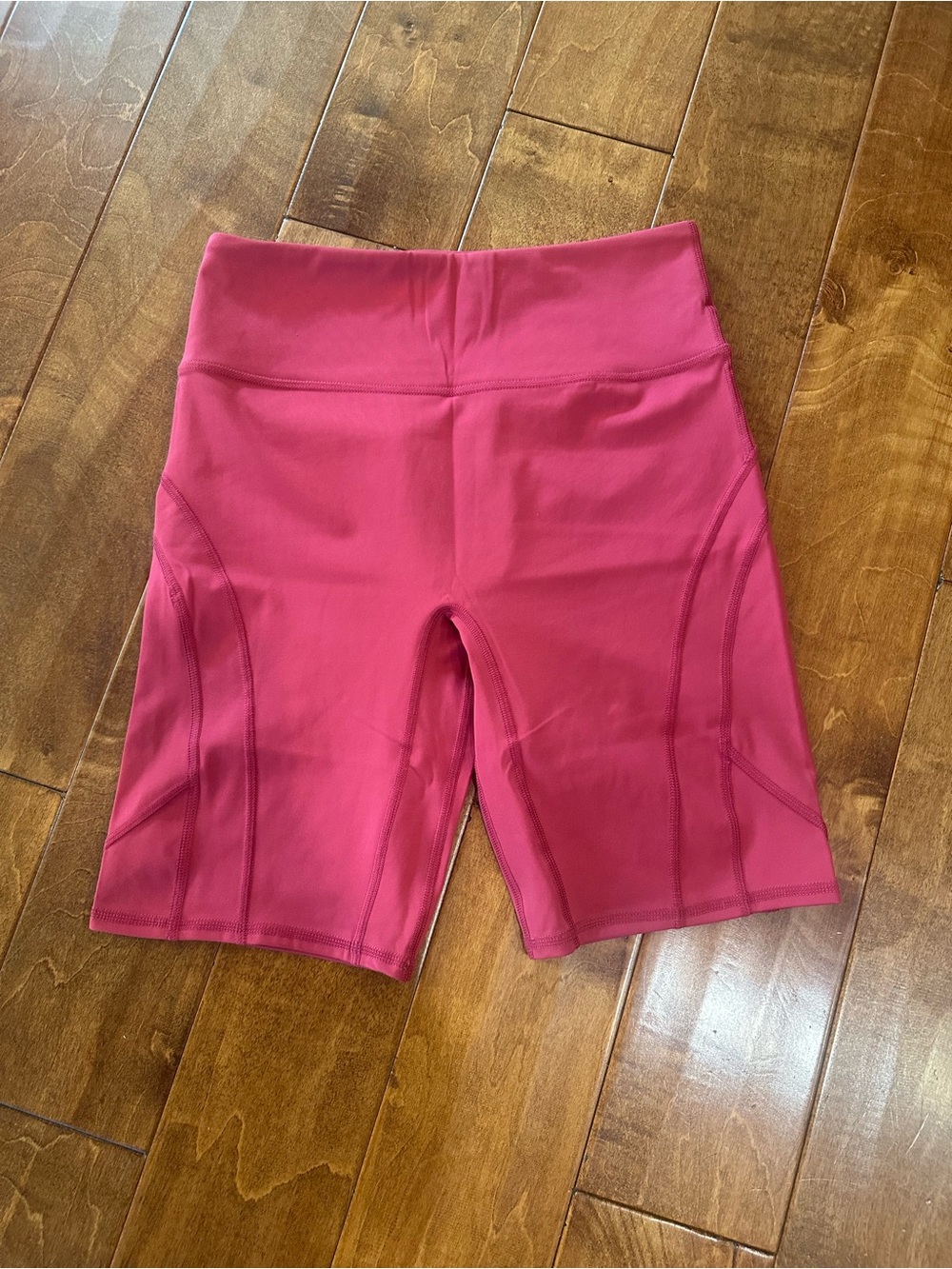 High-Waist Pink Women’s Bike Shorts